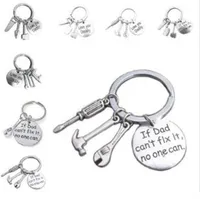 If Dad Can't Fix It No One Can Hand Tools Keychain Daddy Key Rings Gift for Dad Fathers Day Father Key Chain Accessories DC064