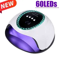 New 186W Professional Nail Drying Lamp For Manicure 60LEDs Nail Shop Dedicated LCD Touch Screen ABS Material LED Lamp For Nails W220412