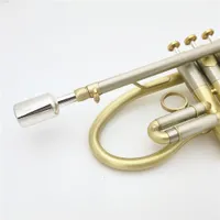 Geavanceerde aangepaste professionele trompet BB Tune messing Gold Ploated Surface Professional Music Instruments met case