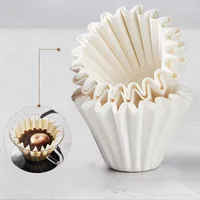 Filtri del caffè 100 pezzi/pacco ciotola ondulata fatta a mano Filtro origami Cuppa di tè a corruga per espresso gocciolamento