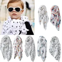 Scarves 115cm 2-Layers Soft Animal Print Baby Swaddle Blanket Muslin Gauze Bath Towel Privacy Cover Whilst Breastfeeding A Burp Cloth
