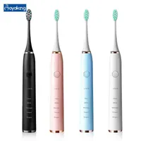 Cepillo de dientes Boyakang Sonic Electric Toothbrush 5 Modos de limpieza IPX7 Tiempo inteligente impermeable DuPont Bristles USB Charger Adult BYK35 0315
