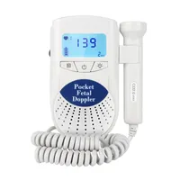 Haushaltsfötal Doppler Herzfrequenzmonitor Trinkgeld Herz Detektor Fetus-Voice-Messgerät Pränatale Herzschlagdetektor Sonde LCD
