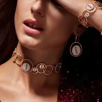 Orecchini Collana Missvikki Trendy Luxury Noblewoman Bangle Ring Set di gioielli per le donne Matrimonio Orecchini di alta qualità Dubai Style