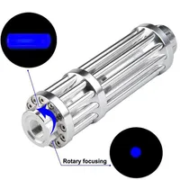Powerful Blue Laser Pointer Torch 450nm 10000m Focusable Laser Sight Pointers Lazer Flashlight Burning Match bur qylZYA223Q