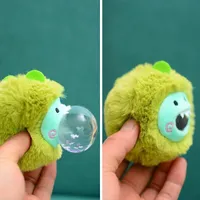 Objets décoratifs Figurines Décompresser Spit Bubbles Balle Balle Pinche Pinche Musique Squeeze Toy Toy Keychain Animal Pendant Gift