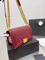 Designer Messenger Handbag Classic Double Flap Lambskin Flap Bags Lady Shoulder Gold Chain Bag Purse Leather Fashion Pochette Women Luxury Handbags