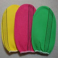 Scrubbers hele- 3 pc's lot Italië handdoek Korea handschoen viscose mitt body scrub kessa exfoliërende tan normale fabriek ex282a