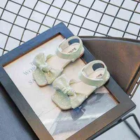 Sandals For Girls Baby Soft Sole Toddler Shoes Children's Flat With Fashion Sandal Green Kids Summer Shoe For Beach Girl G220512