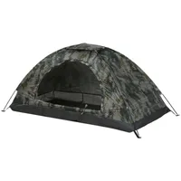 خيمة التخييم Ultralight طبقة واحدة محمولة طلاء مضاد لـ UPF 30 لصيد الأسماك في الهواء الطلق 220606