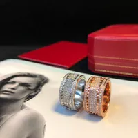 Ringe für Frauen Luxusdesigner Ring Hochwertige Eheringe Hochzeit Valentinstag Geschenk exquisites Aussehen Schal Double F