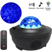 Colorful Starry Sky Projector Light Bluetooth USB Voice Control Music Player Speaker LED Night Light Galaxy Star Projection Lamp B326m