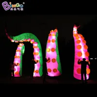 5m Altura Simulação Tentáculos Decoração Inflável Octopus Tentacles Adicionar Luzes LED para anunciar evento com soprador de ar esportes