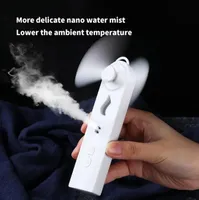 Home Handheld Water Messlüfter Multifunktion Mini Spray Feuchter Lüfter USB wiederaufladbares Wasserversorgung