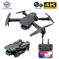 SHAREFUNBAY S89 Pro Mini Drone Profesional HD Dual Fpv Drones With Camera Hd 4k Rc Helicopters Quadcopter Toys 220808