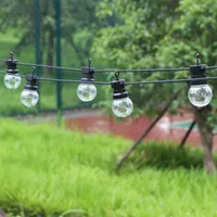 8/13/24M LED Globe String Lights Fairy Lights Clear/Milky Christmas G50 Outdoor Waterproof Wedding Garden Party Decoration Street Decoration