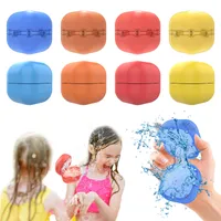 Square Splash Balls Reusable Water Polo Party Decorative Balloons Toys Silicone Bombs Summer Fighting Play Games Stress Relief Toy Gifts for Children Kids Adults