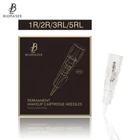 Biomaser Professional Permanent Makeup Cartridge Needles 1R 2R 3RL 5RL Disposable Sterilized Tattoo Pen Machine Needles Tips297w