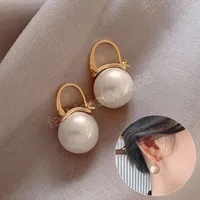 Imitation Pearl Earring for Women Pink White Round Dangle Earrings Irregular Earrings Wedding Jewelry Gift