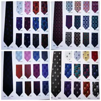 Bow Ties Luxury Geometric Men's Neckwear 100pcs Woven Jacquard Fashionable Neckties Donn22