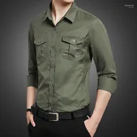 Europeo e americano -Scempimento di alta qualità di alta qualità Slim mast't mashire maschile Trend di camicie da top casual all'aperto Dway22