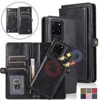 Magnetic Leather Phone Case For Samsung S21 S22 Plus S20 FE S10 S9 S8 Wallet Card Cover for Galaxy Note 20 Ultra 10 9 8 Coque