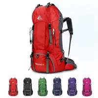 60 L New Men Nylon Travel Backpact Camping Casual Bagpack 15 인치 노트북 배낭 여성 야외 하이킹 백 255E