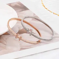 Einfache Titan Stahl Armband Weibliche H Diamant 18k Gold Temperament High Sense Edelstahl Mesh Red Tide Armband