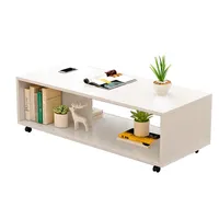 Woonkamer meubels vierkante salontafel Moderne minimalistische paneel Living Rooms Sidetafelondersteuning Aanpassing Fabrieksproductie Productie