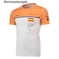 F1 Summer T-Shirt Formula One McLaren Team Polo Shirt Thirts versity therts Loose Loose Short Sleeve Digital Trend Sports Sports Tshirts irkb