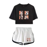 Herr t-shirts anime Akebis sjöman uniform shorts kort ärm t-shirt kvinnor sommar sexiga uppsättningar coola tvåstycken setsmän