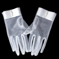 Fünf Finger Handschuhe Fäustlinge Hüte Schals Modezubehör Braut kurze Bogen Perlen -Masch Perle Atmungsaktiv für Hochzeitskleid Drop de de de