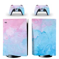 Disk Version Style Sticker Decoration Skin Cover for PS5 Console e 2 Controllers Video Game Acessórios267p
