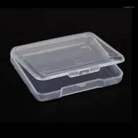 5pcs koleksiyon konteyner kasa takılar bitirme aksesuarları plastik şeffaf küçük temiz mağaza kutusu kapak depolama kutusu12614