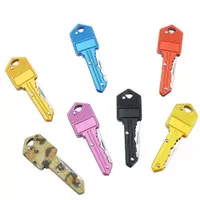 High Quality Stainless Mini Folding Knife Key Rings Mini Pocket Knives Outdoor Camping Hunting Tactical Combat Knifes Survival Tool Keychains Punk Hip Hop Bijoux