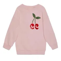 Children's Cherry Kriz Sweatshirts Marka Tasarlanmış İşlemeli Hoodies Poater, Pamuk G1230289A