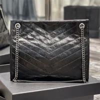 Designer Totes Frauen Umhängetaschen Niki Einkaufstasche Luxus Lady Cross Lod Bag Leder Kette Handtasche Italien Top -Quality -Tasche Geldbörsen