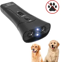 Fenerleri Torches D5 LED Pet Köpek Kovucu ile LED Anti Barking Durdurma Bark Eğitim Cihazı Trainer Ultrasonik Batarya olmadan