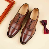 SURES BUTS PIERWSZA WIELKA COWSKADA NOWOŚĆ NOWOŚĆ JESTOLA TRZY Wspólne Business Formalne buty skórzane Buty Męskie Brytyjski Oxford 220812
