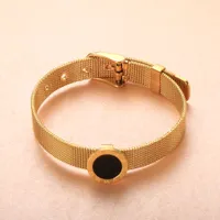 Top Kwaliteit Dames Designer Armbanden Verstelbare Size Rvs Goud Pated Luxe Letter Paar Armbanden Dame Party Gifts Groothandel
