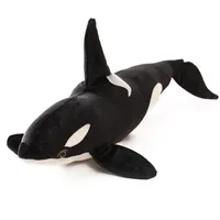 75 cm de 130 cm Simulación Marina Tiburón Animal Giant Killer Whale Plush Toy Life182i