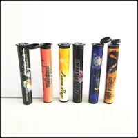 Bouteilles d'emballage Autocollants d'étiquette de tube de préroll vide pour tubes de 116 mm Cigar B DHG0E