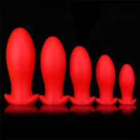 Massager Dragon Egg Anal Plug Large Penis Suction Cup Liquid Silica Gel Male and Female Masturbation Appliance Expansion Adult Products QXO5
