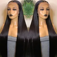 Lace Wigs 30 40 Inch Straight Front Human Hair Wig 13x4 HD Transparent Frontal Pre Plucked Malaysia Remy For Women Tobi22