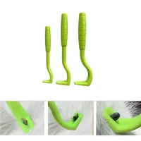 NEW 3PCS Pet Flea Remover Tool Plastic Scratching Hook Removers Cat Dog Grooming Supplies Tick Removal Tool Tweezers Comb