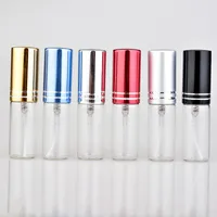 100pcs / lot 5 ml Portable Vide Cosmetic Cost Case Travel Spill Fetlof Perfume pour l'échantillon de cadeaux Mini Bottle PARFUM CONTRAITS 220614
