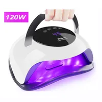 120W High Power Nail Dryer Fast Curing Speed Gel Light Nail Lamp LED UV Lamps For All Kinds of Gel With Timer And Smart Sensor269M