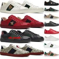 2022 Designer Sneaker Casual Shoes Low Top Italy Brand Ace Bee Stripes Shoe Walking Sports Trainers Platform Leather Chaussures Pour Hommes Plate-forme Sneakers