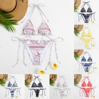 Bikini définit les deux pièces designers pour femmes de maillot de bain marques bikinis femme vêtements costumes de bandage sexy d'été