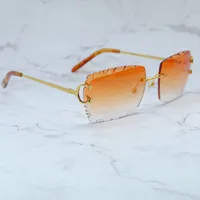 Designer Sonnenbrille Männer und Frauen Diamant geschnitten Luxus Carter Sonnenbrille Vintage Shades Eyewear Gafas de Sol Hombre